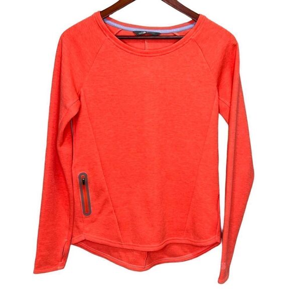 The North Face Orange Long Sleeve Shirt Size S - Picture 1 of 6
